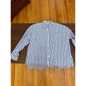 Madewell Blue & White Striped Shirt